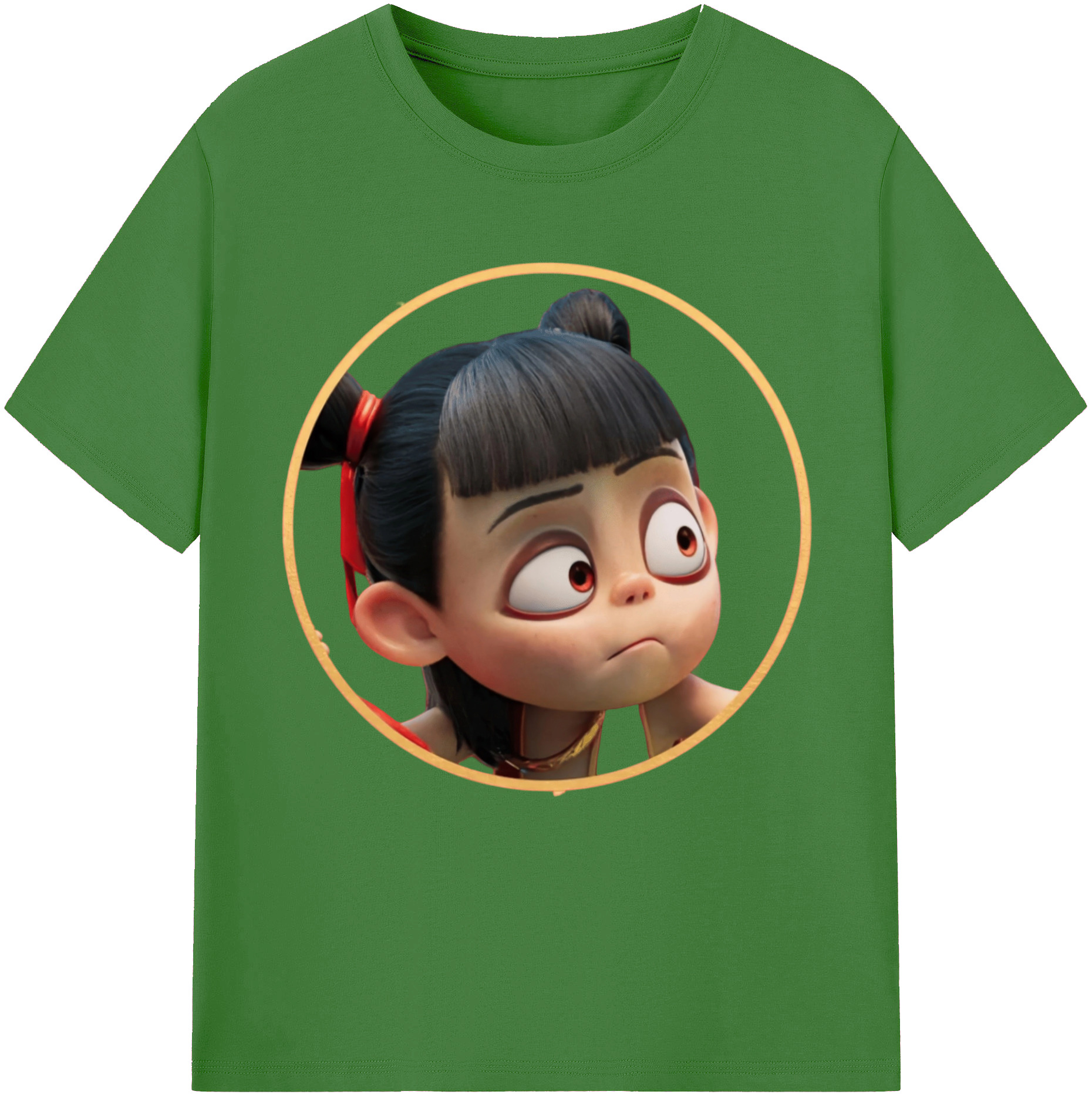 （画像用） Ne Zha 2 ナタ 魔童の大暴れ レディースカジュアルプリントTシャツ（綿100％）